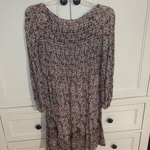 Velvet by Graham & Spencer Ariana Printed Smocked Dress Size S Floral Pattern